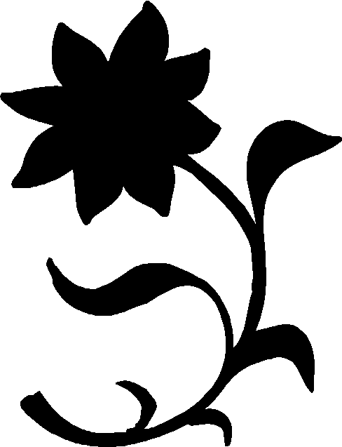 free flower silhouette clip art - photo #18