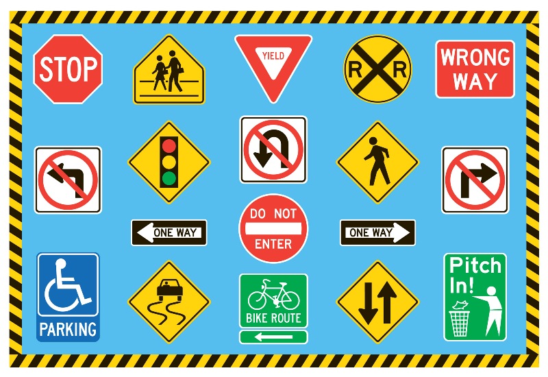 Dmv Road Signs And Meanings Clip Art Library
