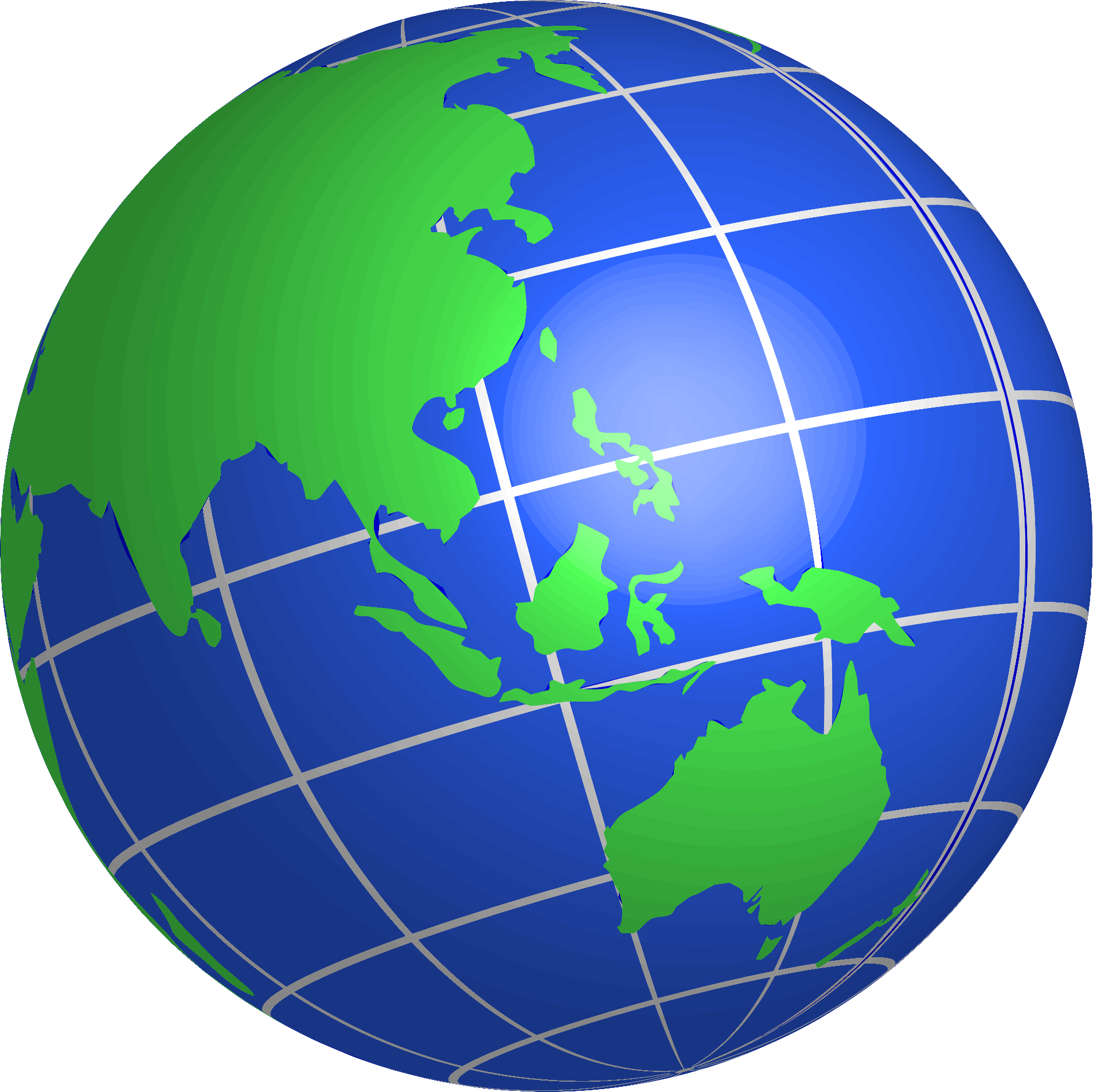 Clipart - Oceania World Globe