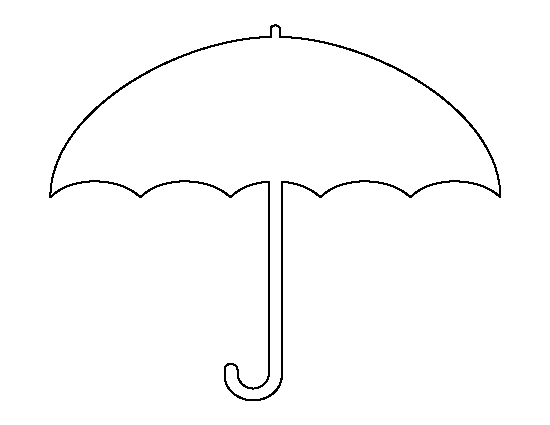 clipart umbrella outline - photo #30
