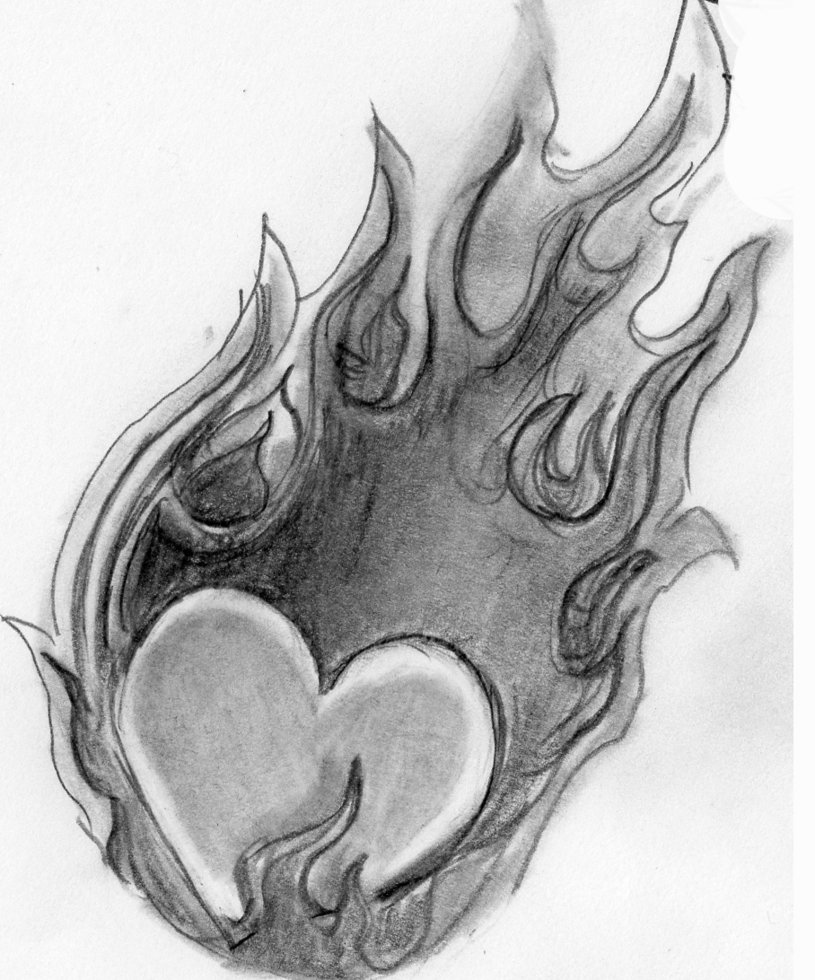 Heart On Fire by plutardus on Clipart library