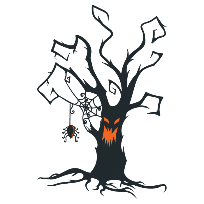 Gumtoo Designer Temporary Tattoos - Halloween Creepy Tree
