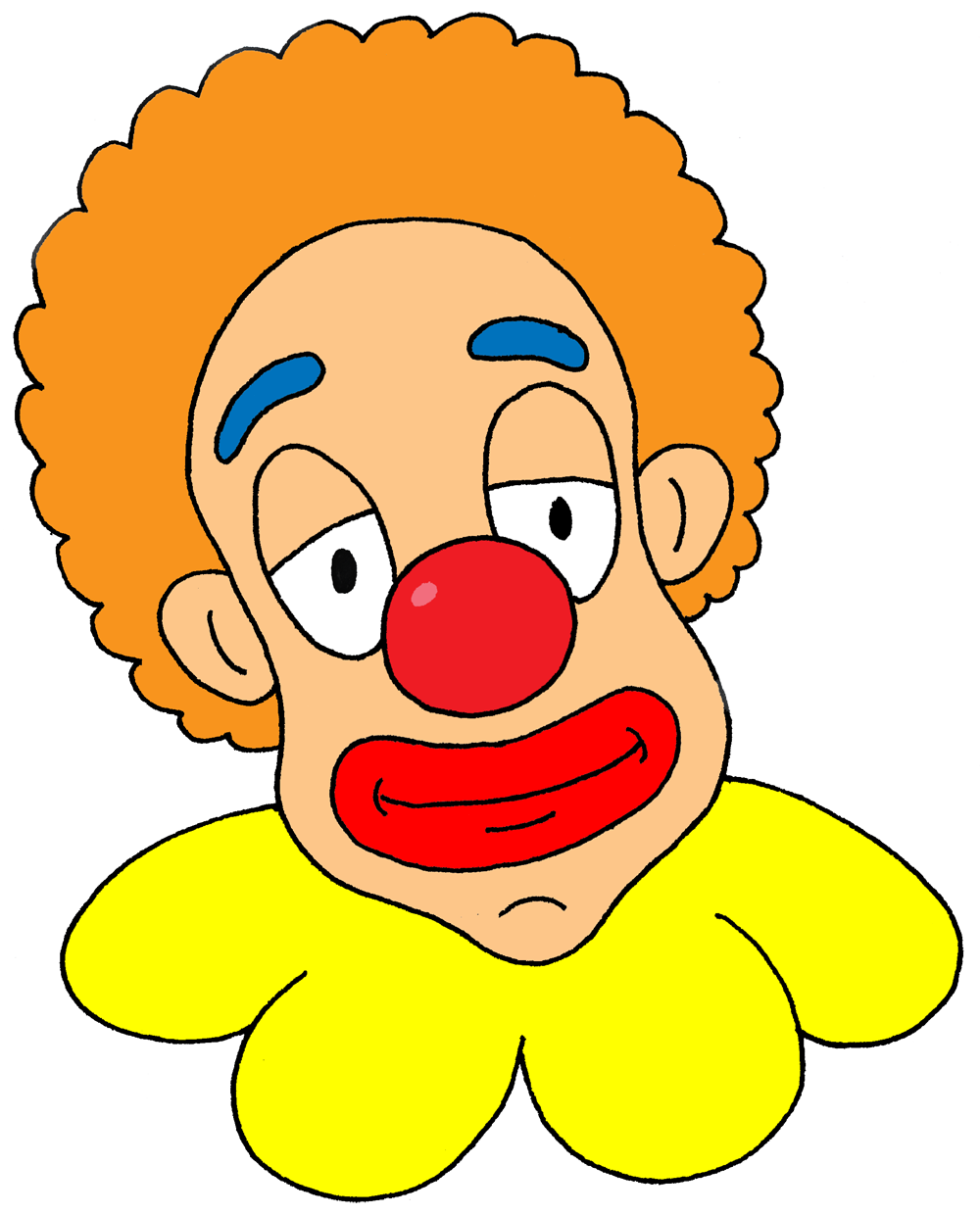 Cartoon Clown Face - Clipart library