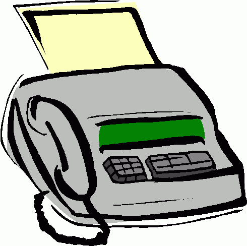 Picture Of Fax Machine - Clipart library