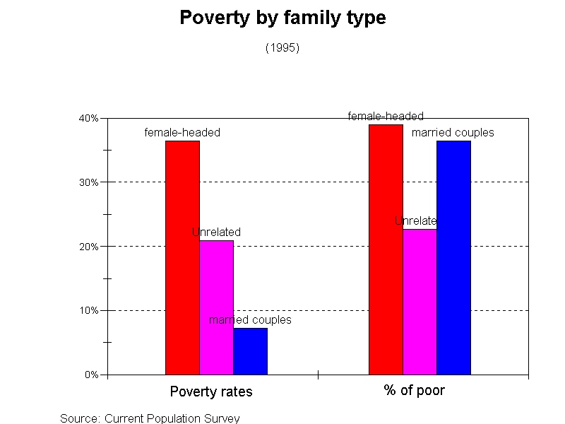 Poverty rates by family type