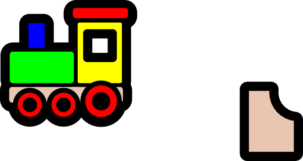 Toy Train Icon clip art - vector clip art online, royalty free 