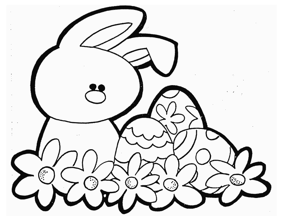 easter bunny pictures to colour