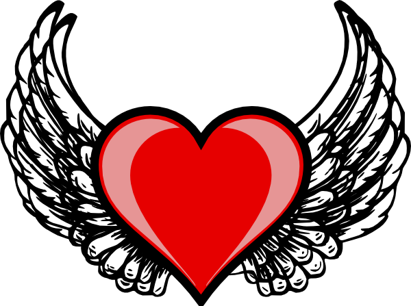 Heart Wing Logo clip art - vector clip art online, royalty free 