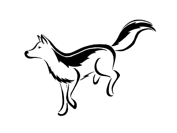 small simple wolf tattoos - Clip Art Library