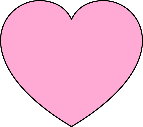 Light Pink Heart Clip Art at Clipart library - vector clip art online 