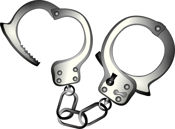 Handcuffs clip art - vector clip art online, royalty free  public 