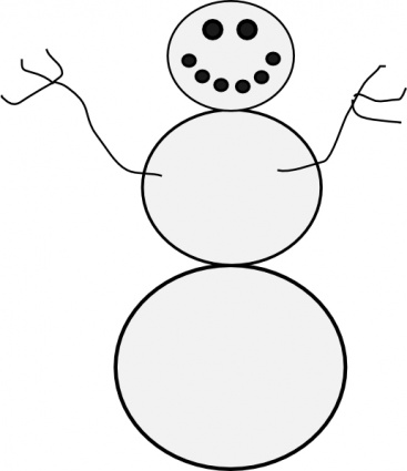 Images Of A Snowman - Clipart library
