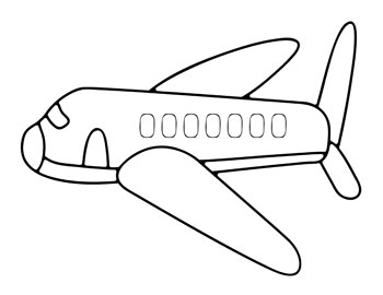 Printable Airplane Coloring Pages for Kids