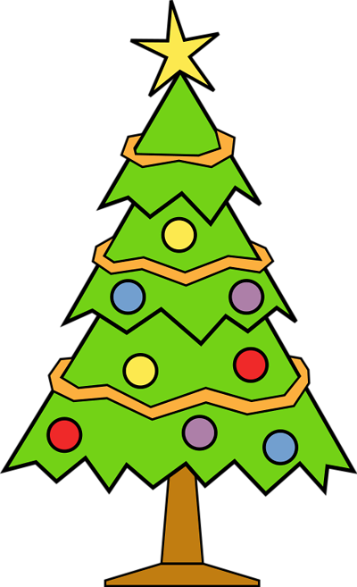 Free Stock Photos | Illustration Of A Decorated Christmas Tree 