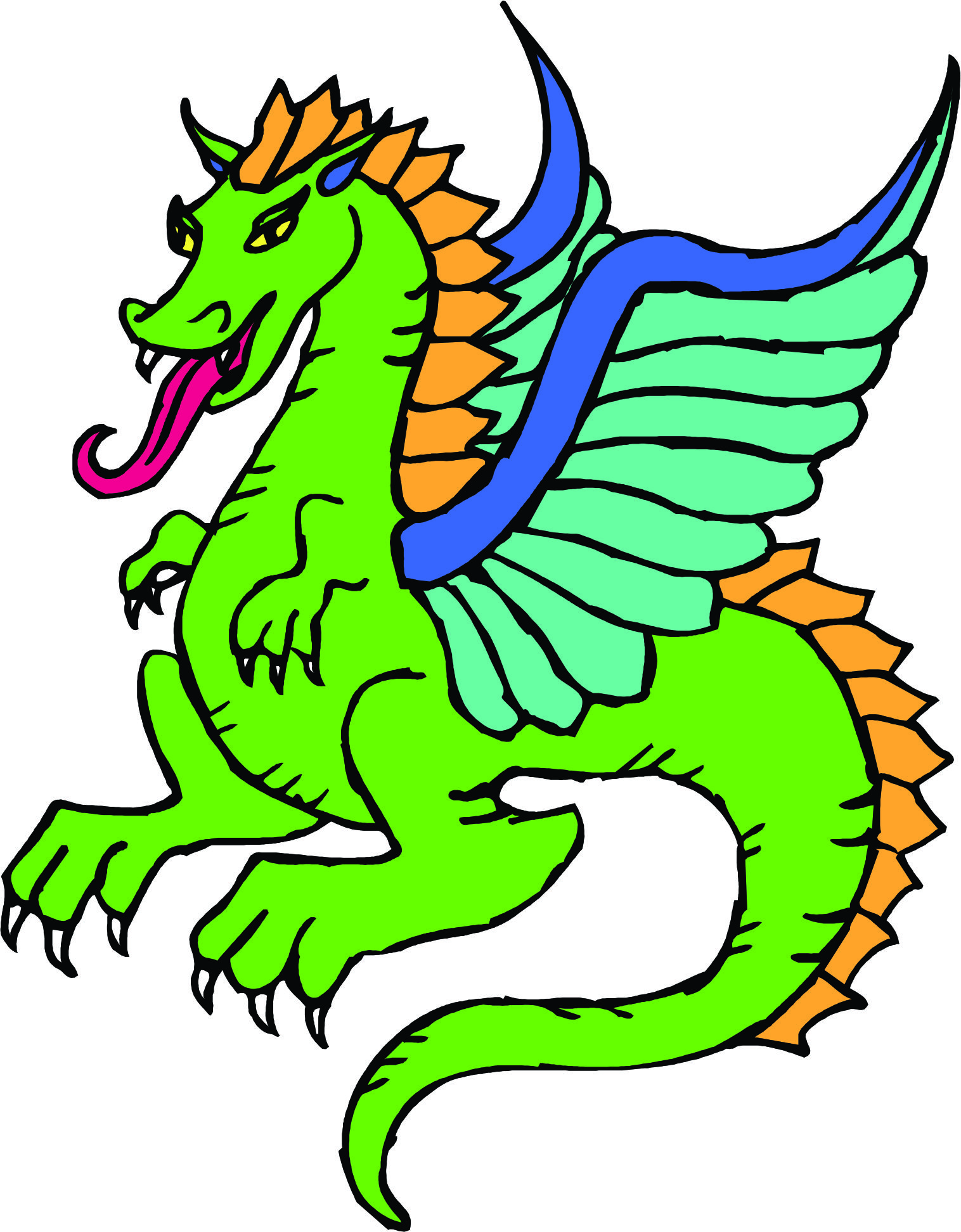 clip art cartoon dragon - photo #12