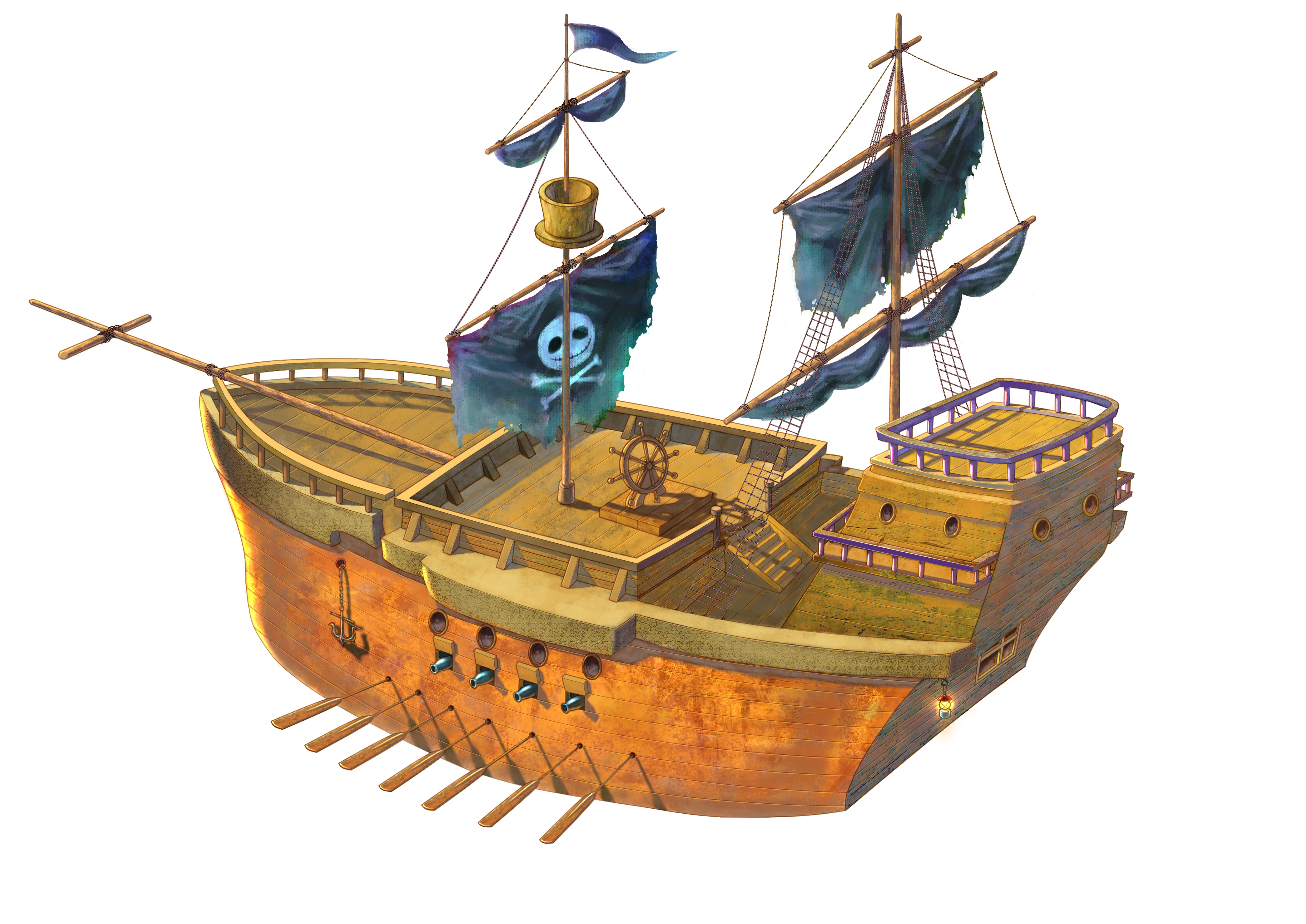 pirate ship cartoon 3d - Clip Art Library
