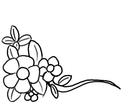 Free Flowers Line Drawing, Download Free Flowers Line Drawing png