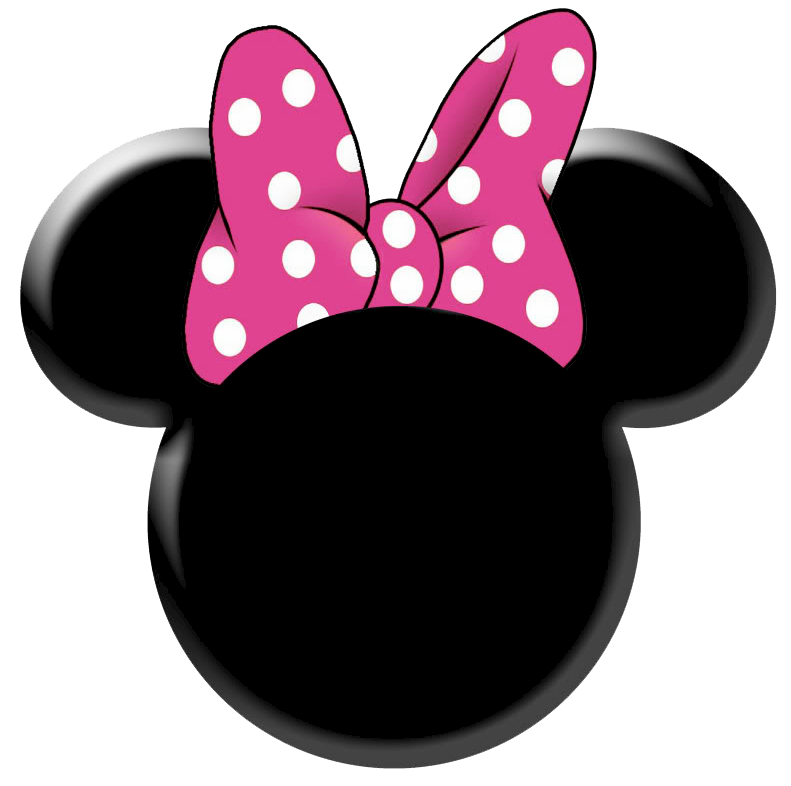 Red Minnie Mouse Bow Clip Art