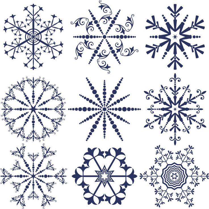 Ornamental #snowflake templates #vector | Christmas | Clipart library