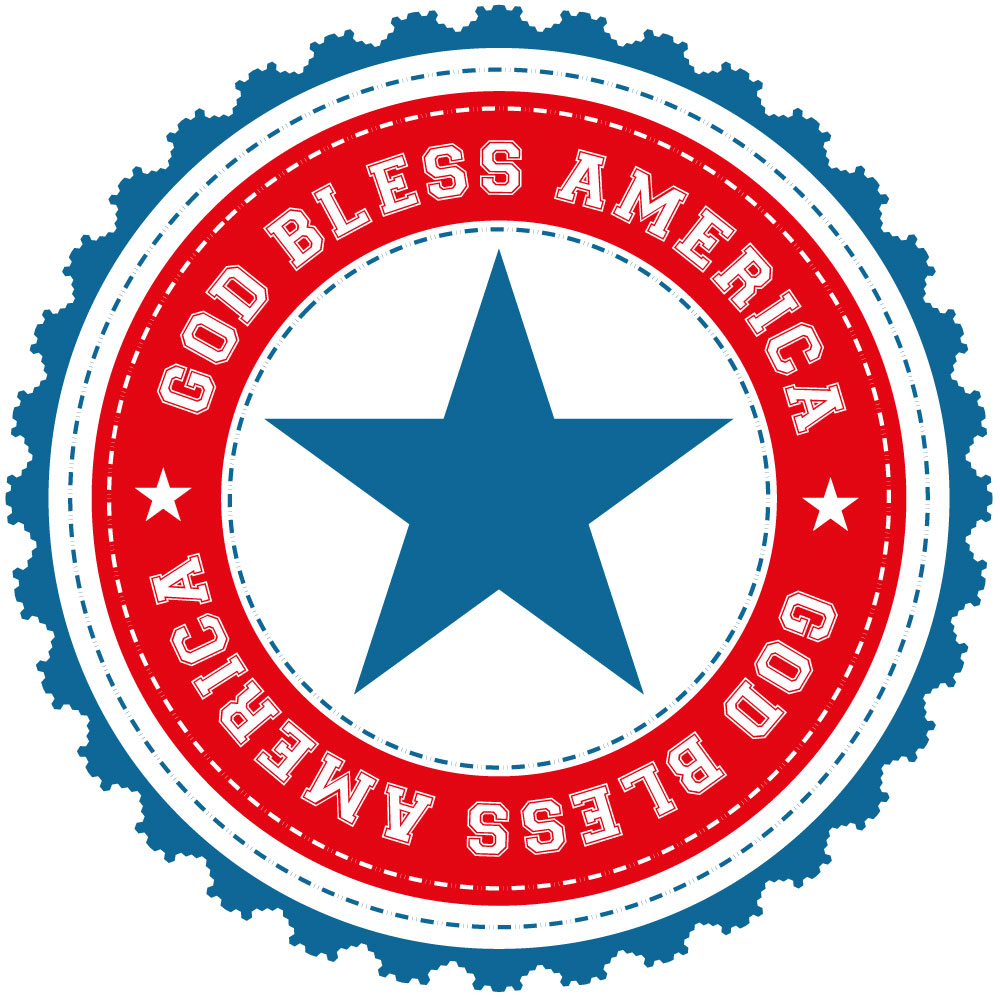 American patriotic vector stickers | Free vector blog