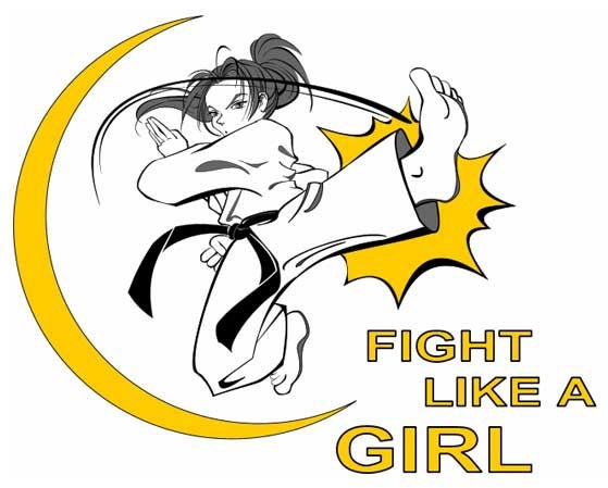 fight like a girl karate - Clip Art Library