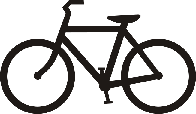 File:USDOT highway sign bicycle symbol - black - Wikimedia Commons