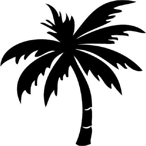 Palm Tree Outline - Clipart library