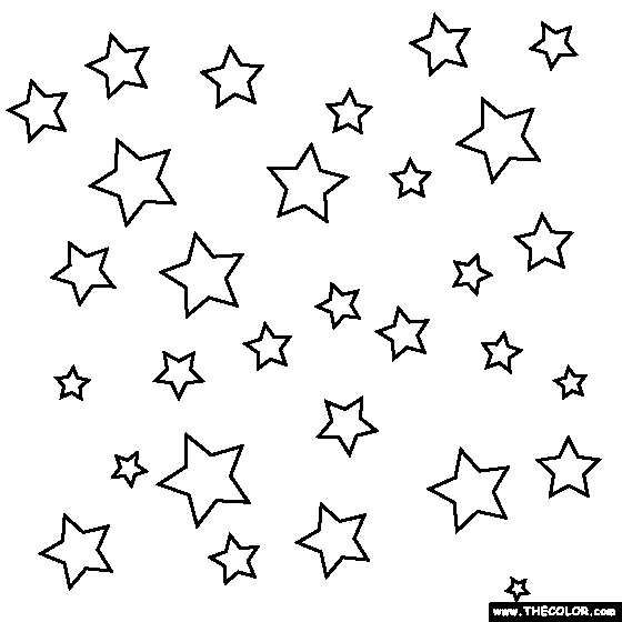 Stars Coloring Pages - Drawing Kids