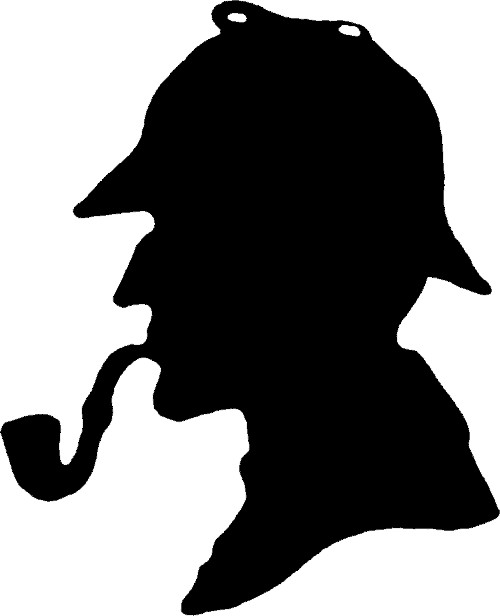 sherlock holmes silhouette | Mystery crafts | Clipart library