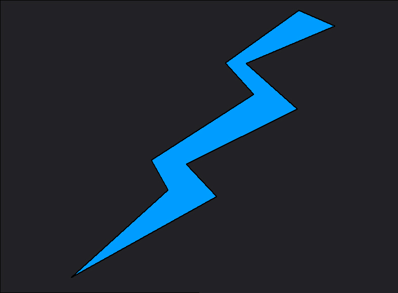Reflective Lightning Bolt Decal #1 - Reflective Shapes and Designs 