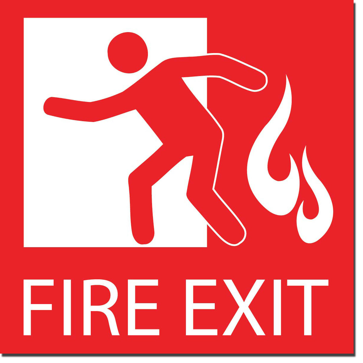 clipart fire exit sign - photo #14