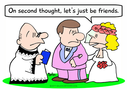 be friends just wedding By rmay | Love Cartoon | TOONPOOL