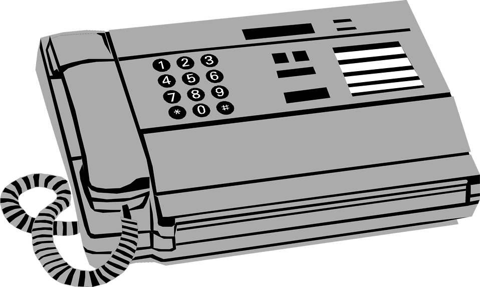 Free Stock Photos | Illustration of a fax machine | # 9578 