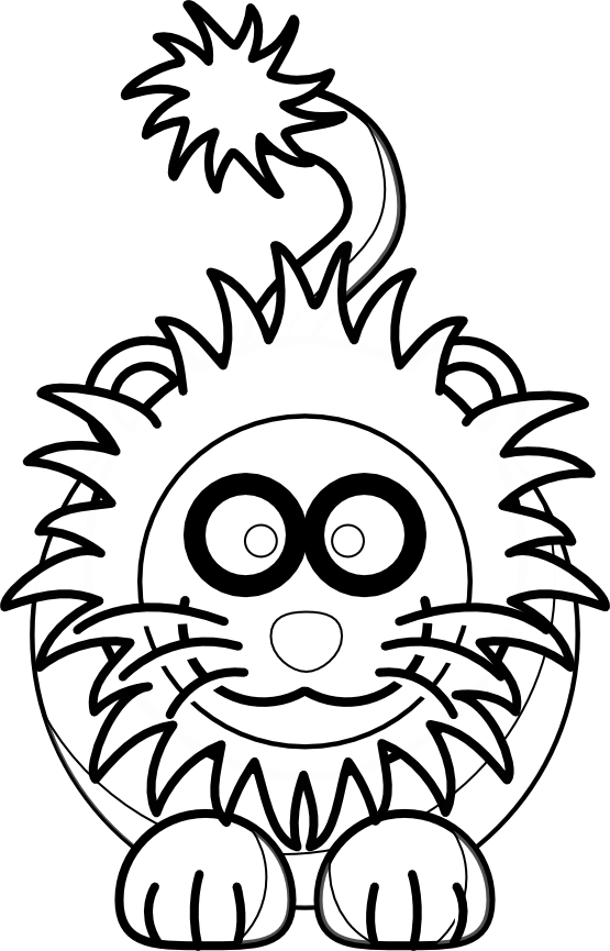 Cute Lion Clipart Black And White | Clipart library - Free Clipart 