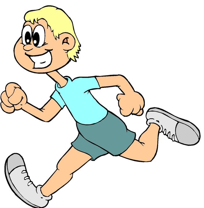 Pix For  Cartoon People Running A Race