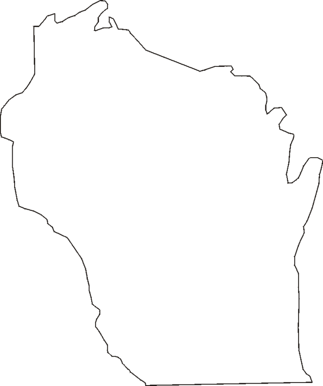 Blank Wisconsin Map