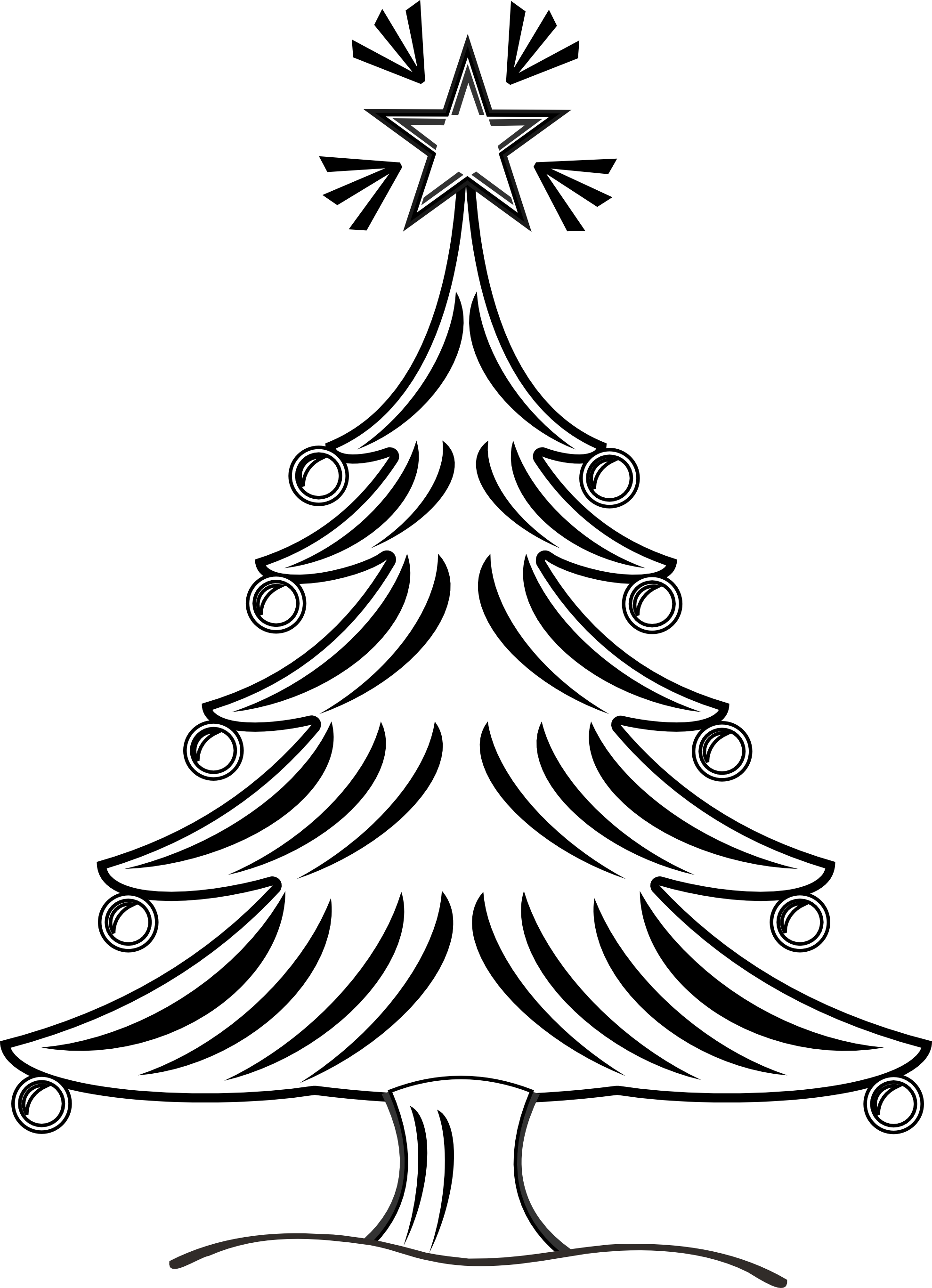 Free Christmas Tree Black And White Clipart Download Free Christmas 