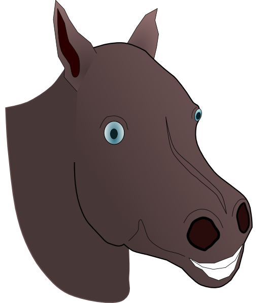 Horse Head clip art Free Vector 