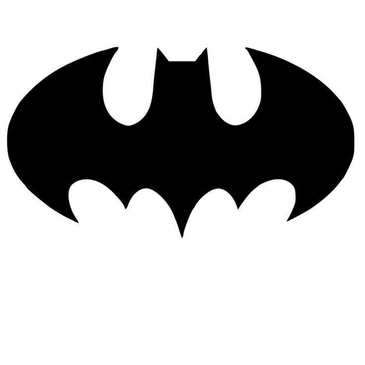 Batman Logo Stencil 