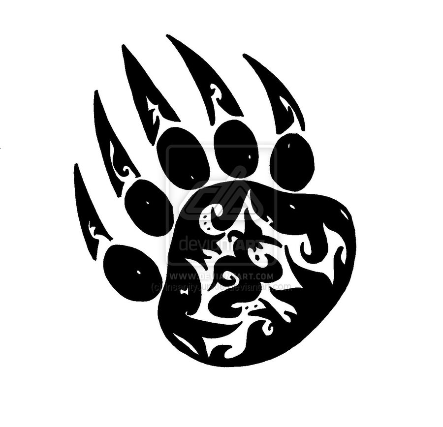Tribal Bear Tattoo by KarianaSan on Clipart library