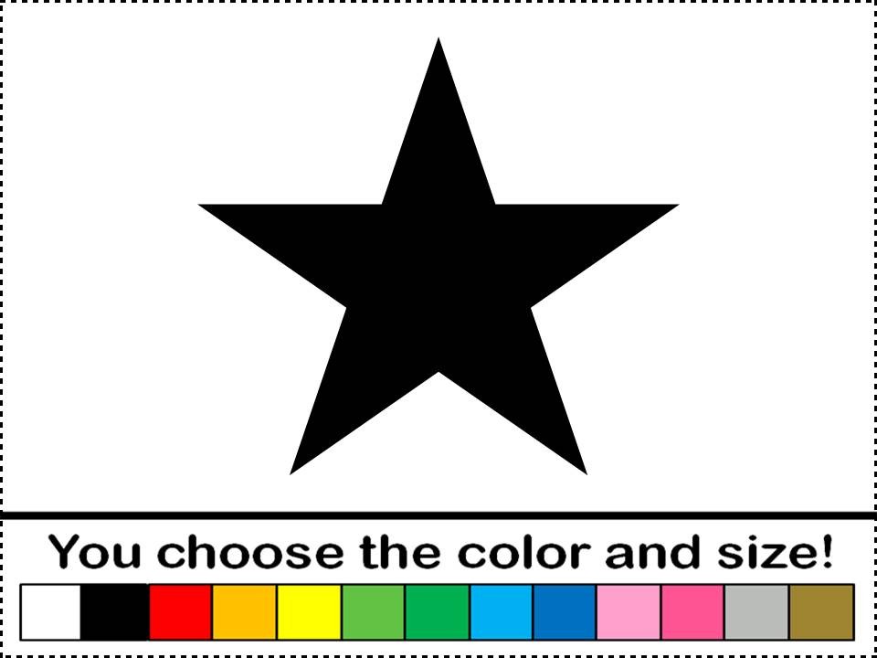 Gold Star Sticker Car Pictures