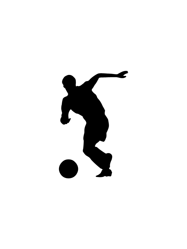 Football silhouettes