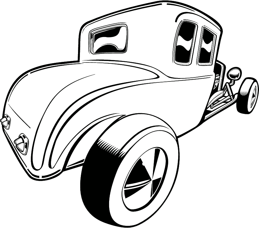 Free Black And White Car Drawings, Download Free Black And White Car