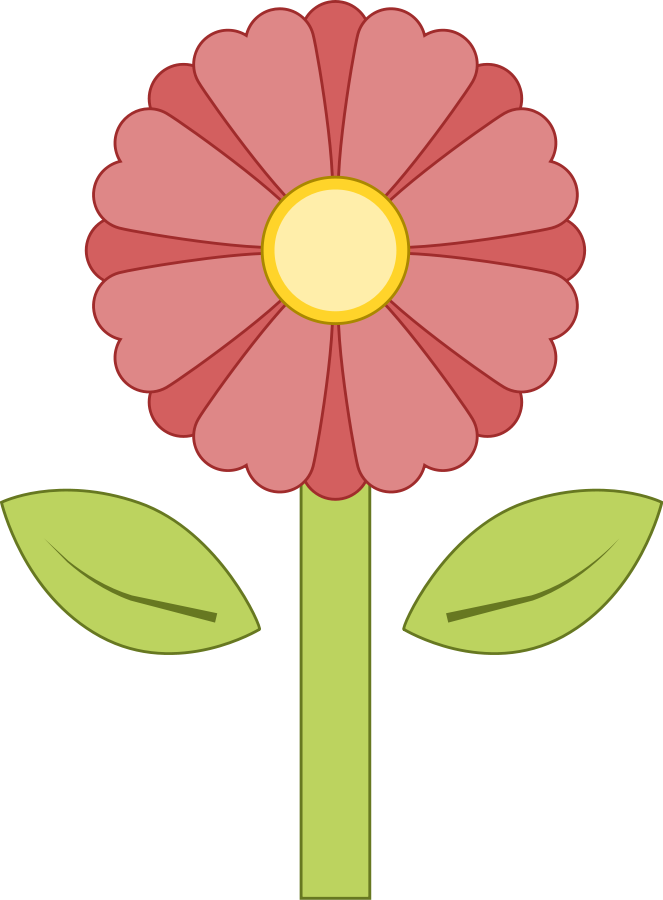 Pink Flower SVG Vector file, vector clip art svg file