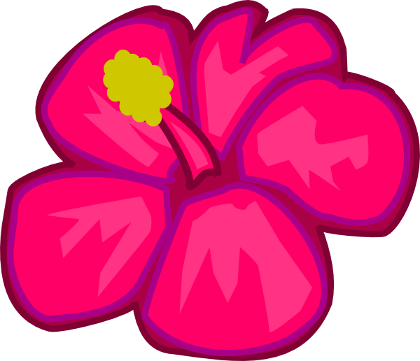 Hot Pink Flower Clipart | Clipart library - Free Clipart Images