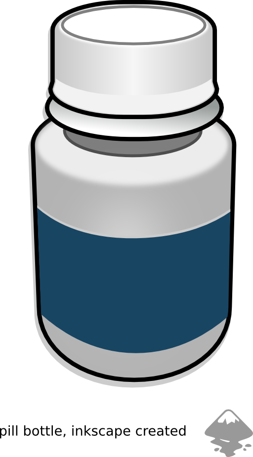Spilled Pill Bottle Clip Art | zoominmedical.