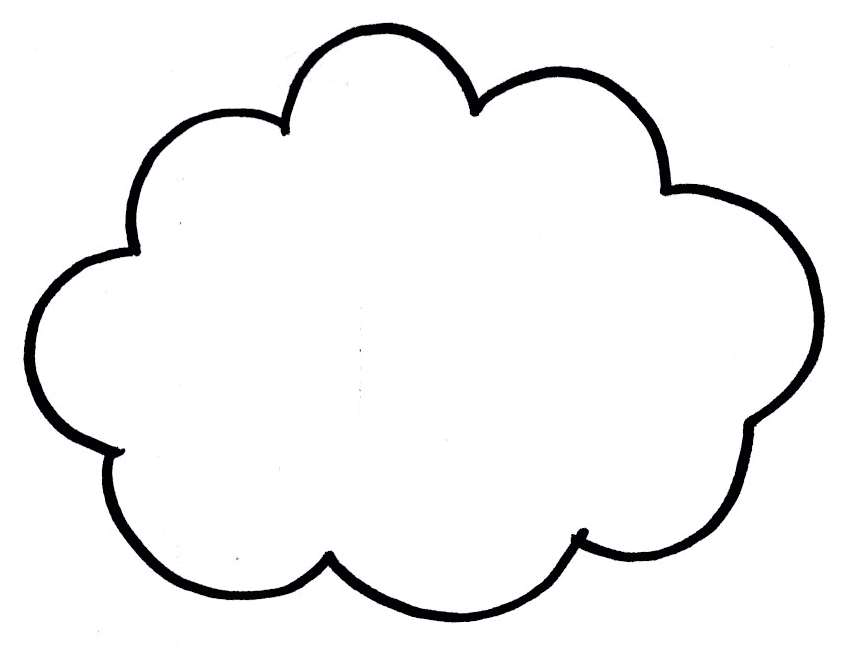 Cloud Cut Out Template from clipart-library.com