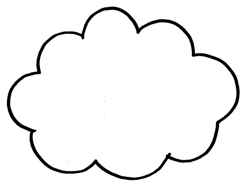 Free Printable Cloud Template, Download Free Printable Cloud Template