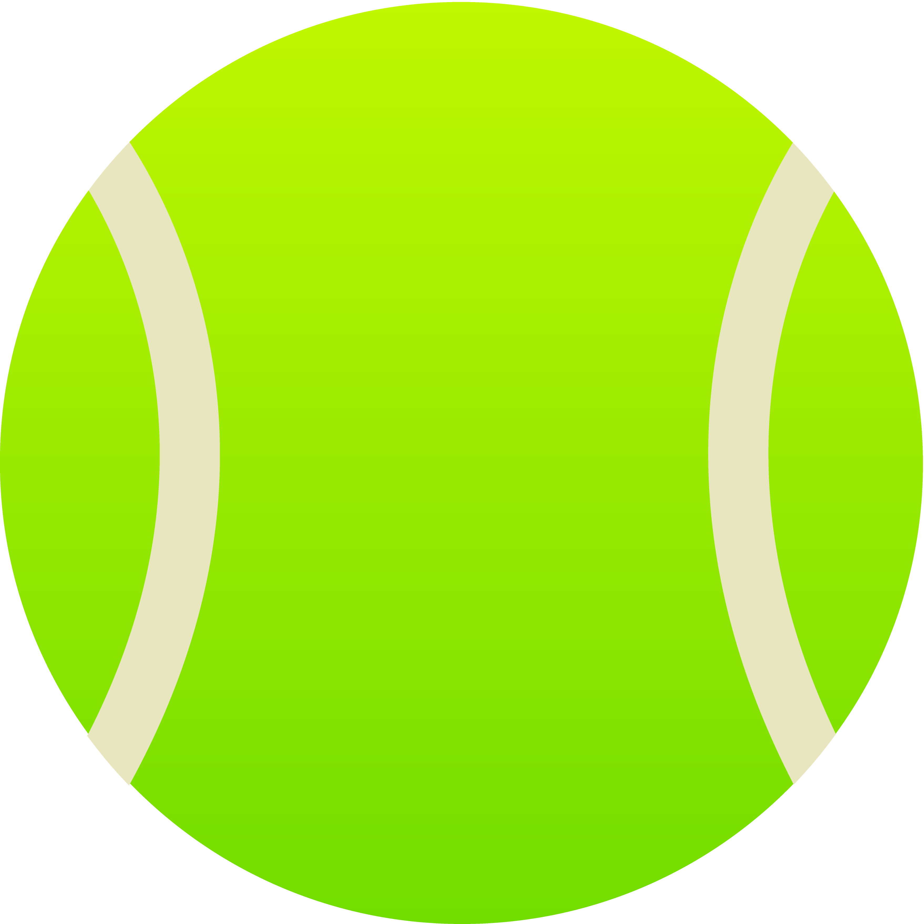 Simple Green Tennis Ball - Free Clip Art