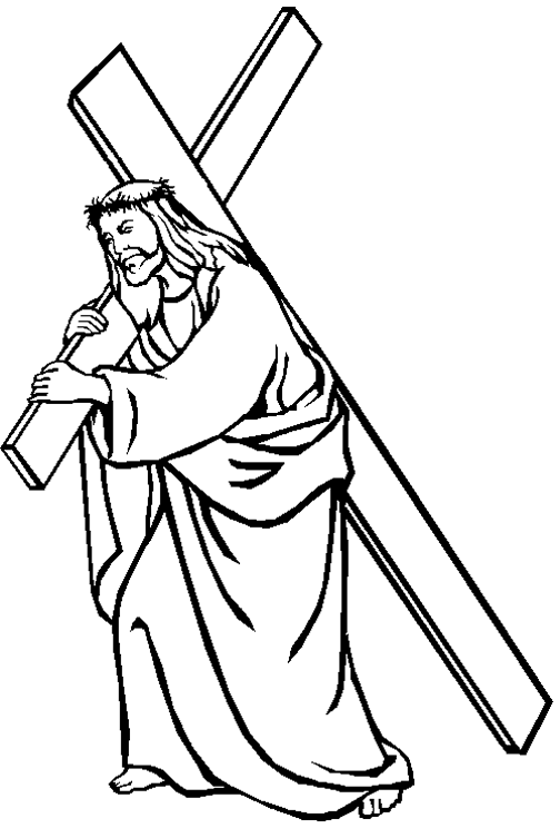 clipart jesus carrying cross - photo #47